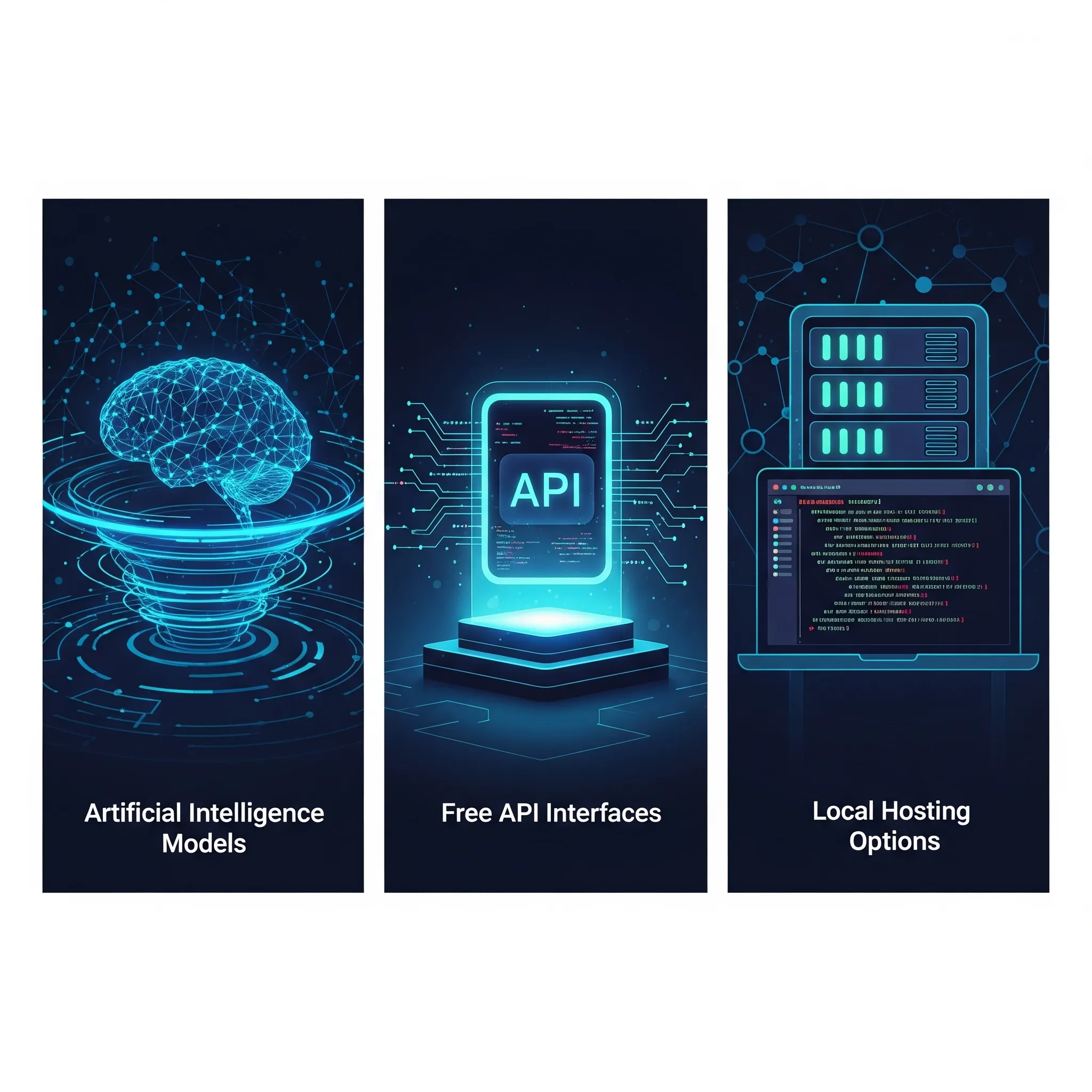 دليل شامل نماذج الذكاء الاصطناعي وواجهات API المجانية وخيارات الاستضافة المحلية
